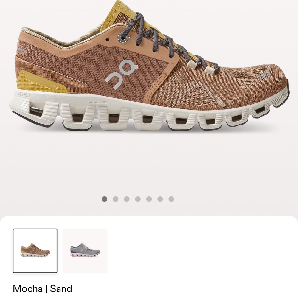 On Cloud X3 Running Shoe Mocha/Sand Sz 8